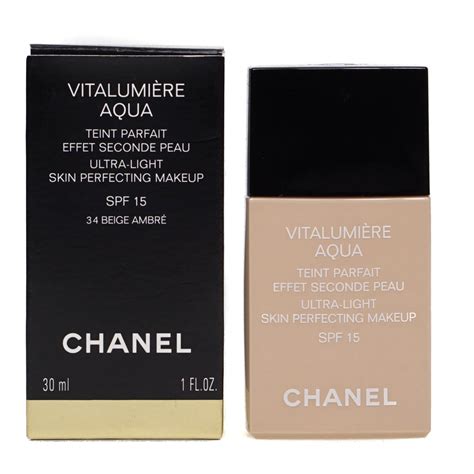 chanel vitalumiere aqua 44 beige ambre|chanel vitalumiere aqua discontinued.